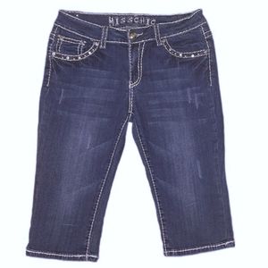 Miss Chic Denim Capris